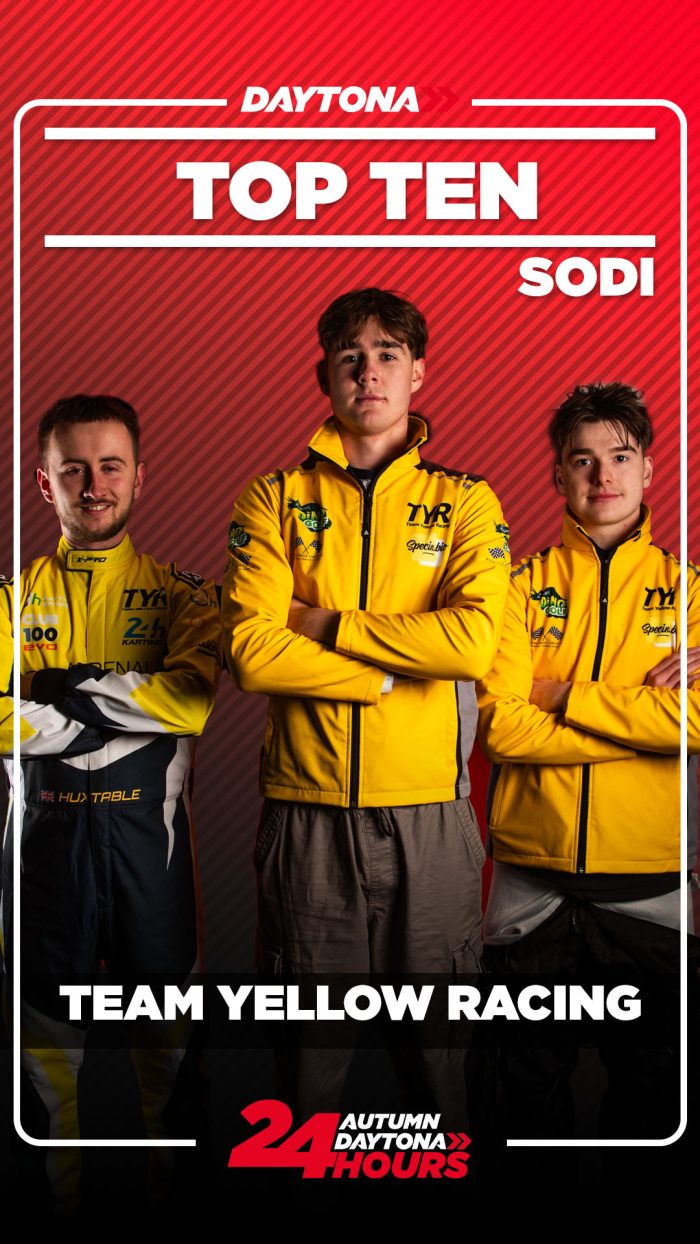 Team yellow racing top ten position